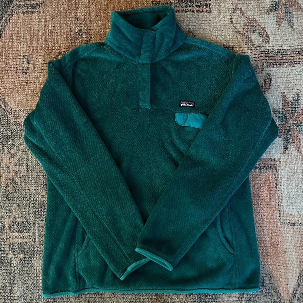 Patagonia Re-tool Snap T Pullover XL Teal